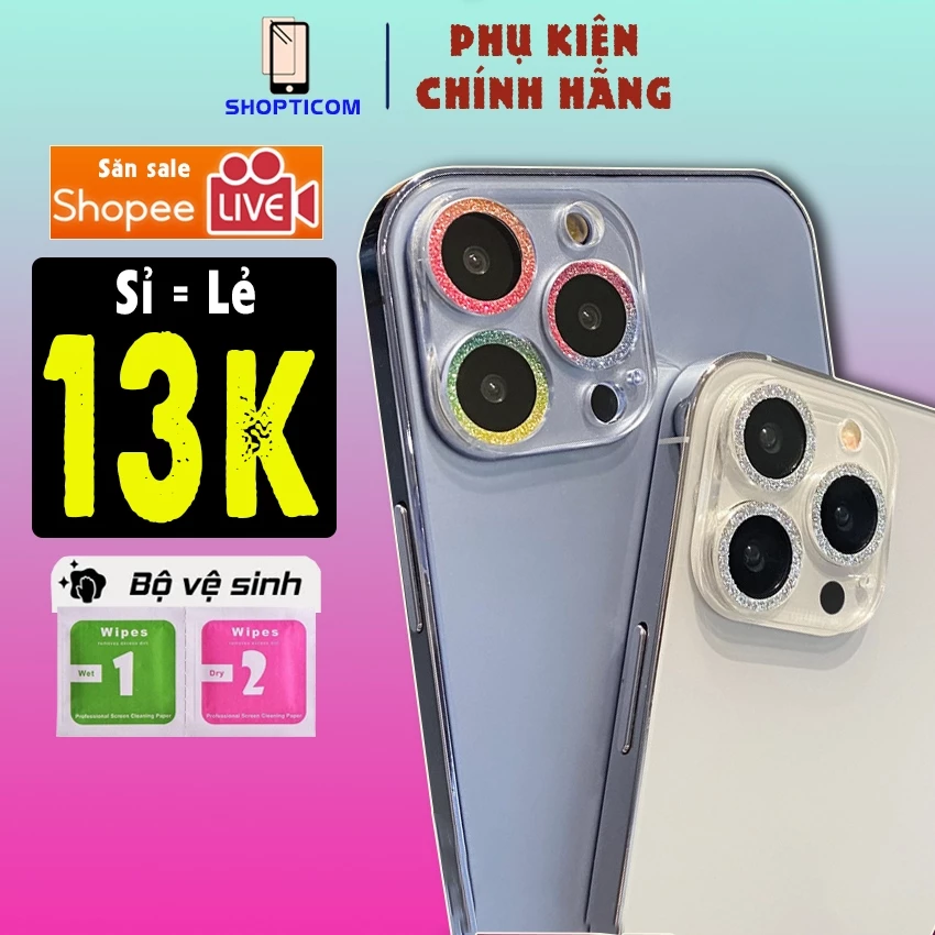 Kính cường lực iphone bảo vệ Camera S P kim tuyến 11 11 ProMax 12 12 ProMax 13 13 ProMax 14 Plus ProMax