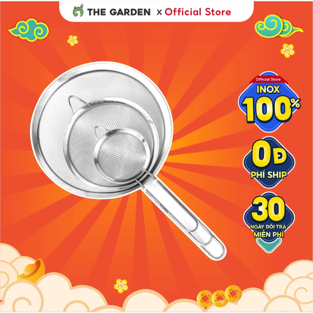 Rây lọc trà THE GARDEN IGWT chất liệu inox