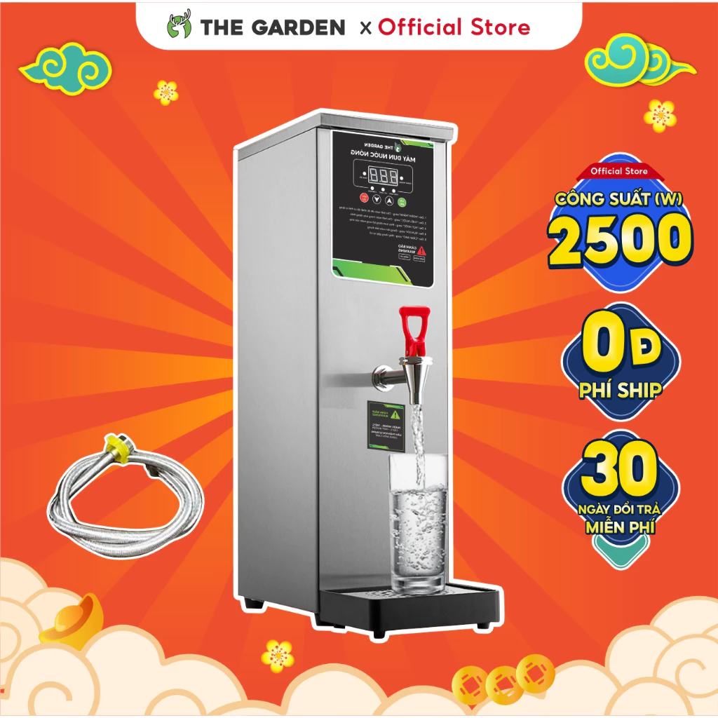 Cây Nước Nóng THE GARDEN x GREENBAR máy đun nước nóng Pha Chế Dùng Cho Quán Nước, Dung Tích 10L BH 12 Tháng