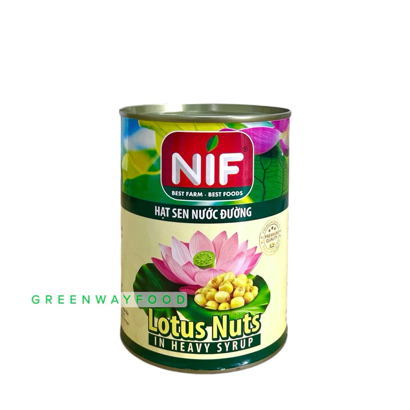 Hạt sen nước đường NIF lon 560gr