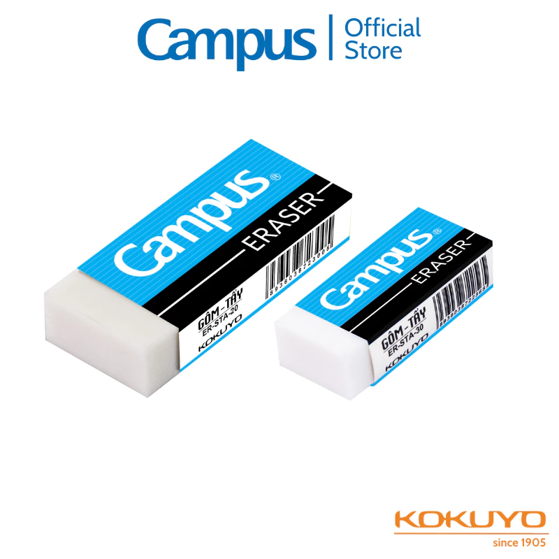 Gôm Tẩy Học Sinh Standard Tiêu Chuẩn Tẩy Sạch Chính Hãng Campus
