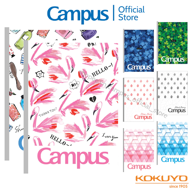 Vở (Tập) Học Sinh KHỔ A4 Gáy Keo Kẻ Ngang/Kẻ Ngang Có Chấm 7mm 200tr Nhiều Mẫu Chính Hãng Campus