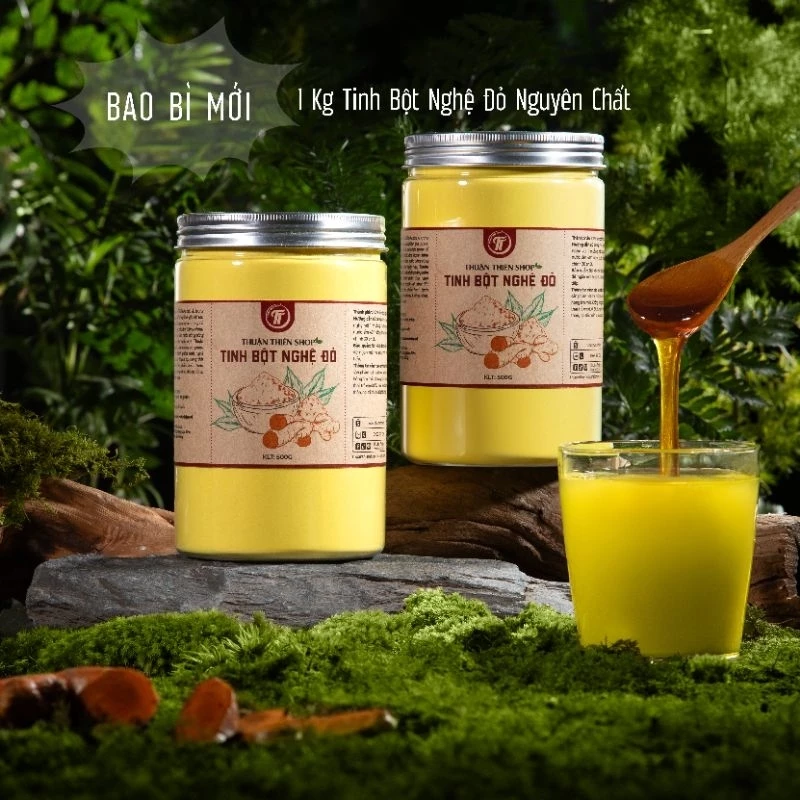 Tinh bột nghệ ĐỎ Thuận Thiên shop 1kg pha uống