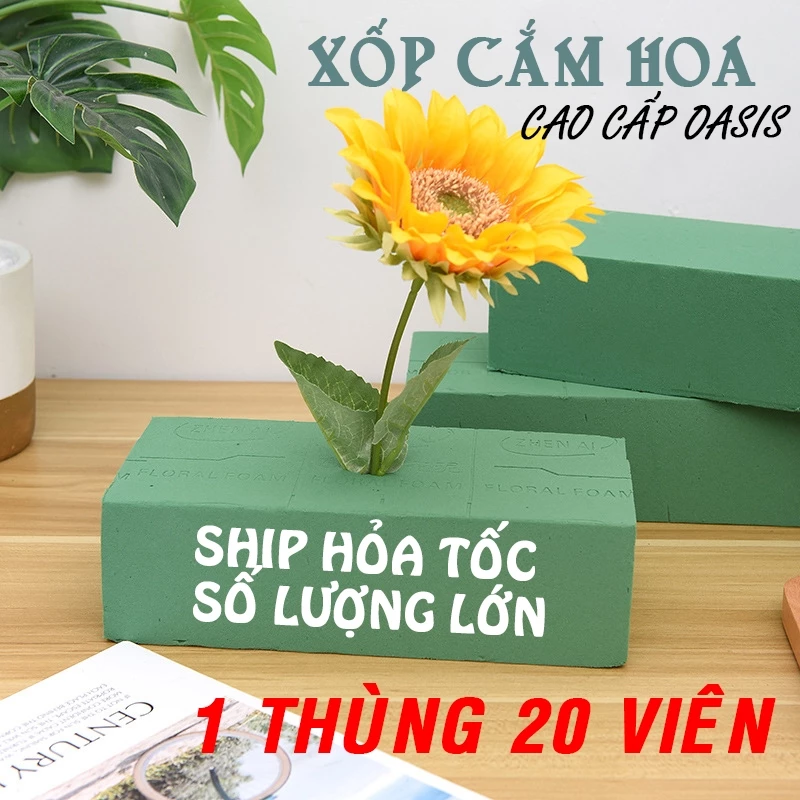 Xốp cắm hoa cao cấp oasis advantage - thùng 20 viên , hàng chính hãng loại 1, dùng để cắm các loại hoa tươi, hoa giả