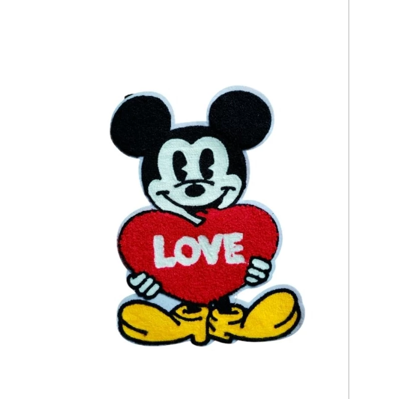 Miếng( sticker) thêu/ vá, may hình mickey kích thước 22cm×15cm  trang  trí quần áo, mũ,yếm, túi xách,handmad