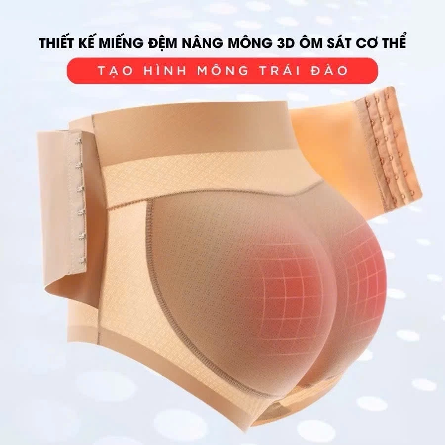 Quần độn mông gen bụng 3386 siết eo thon gọn bụng dưới mỏng tự nhiên không lộ viền gen bụng nâng mông cao cấp