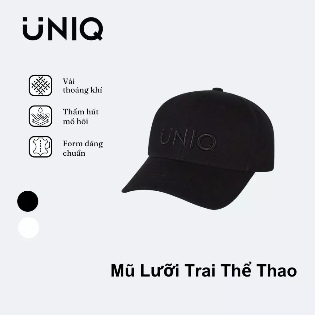 Mũ Lưỡi Trai Thể Thao UNIQ Chống Nắng Thêu Logo