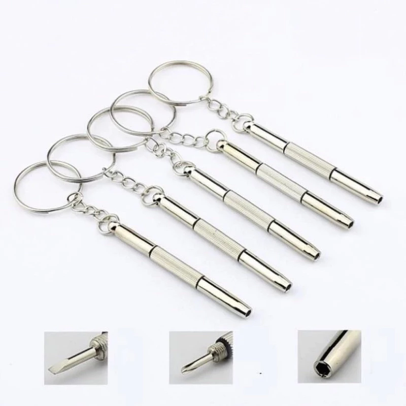 Móc vít chìa khoá sửa gọng kính vít vặn ốc kính Móc vít 2 đầu đa năng kết hợp móc chìa khoá