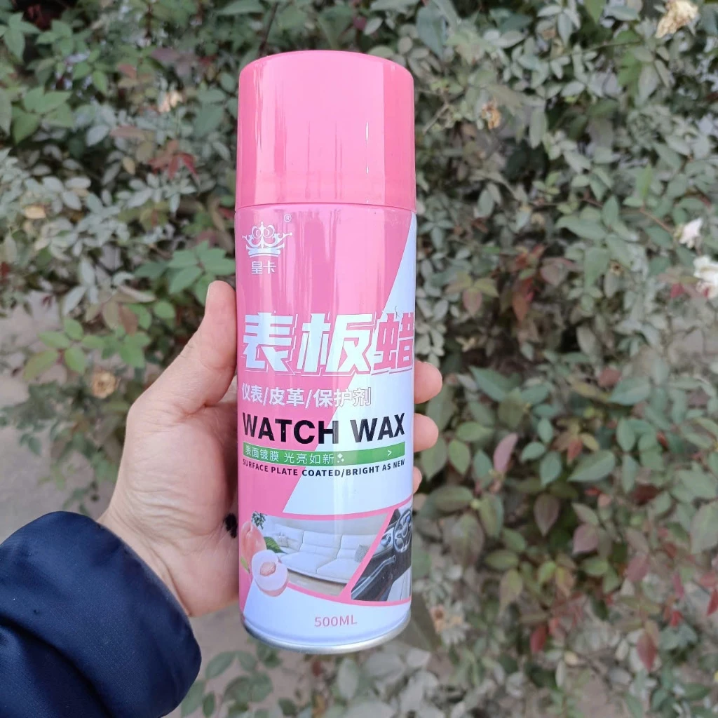 Chai xịt đánh bóng nội thất xe ô tô, bình xịt làm sạch ghế da đa năng 500 ml