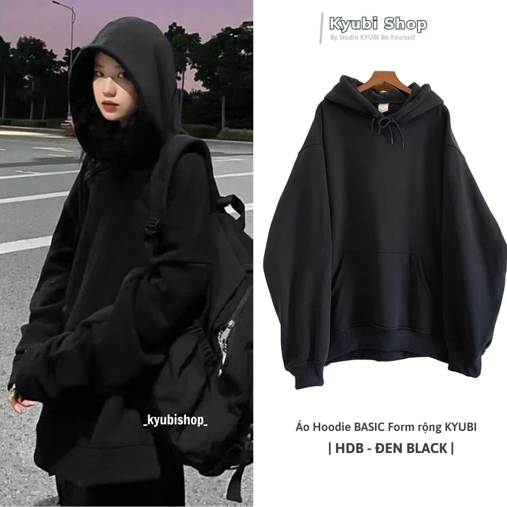 Áo khoác hoodie form rộng Unisex nỉ cotton Quảng Châu Cao Cấp (Nhiều Mẫu, Có Bigsize ) - KYUBI
