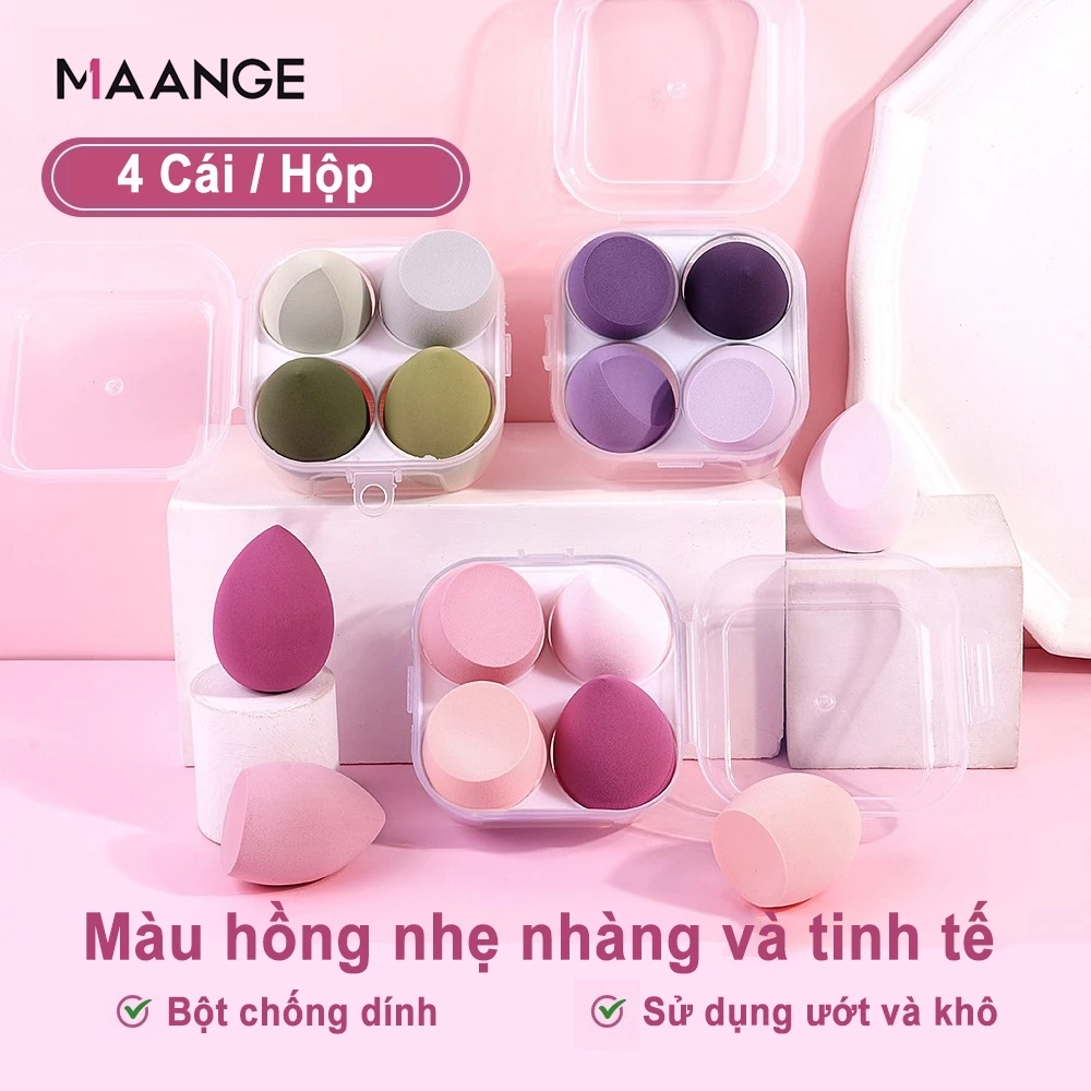 MAANGE Mút tán kem nền mút xốp trang điểm mềm mại 9452
