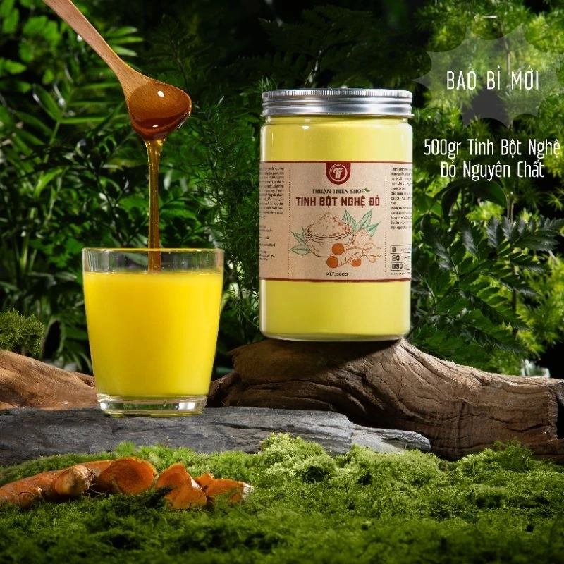 Tinh bột nghệ ĐỎ 500g pha uống