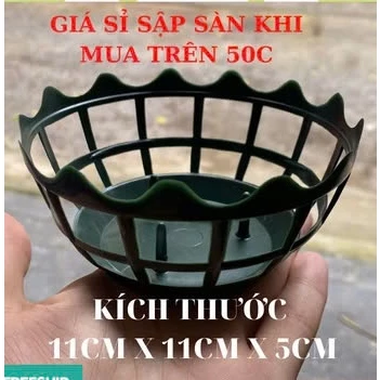 Giỏ nhựa cắm hoa trang trí để bàn tiệc- Giỏ cắm hoa trang trí để bàn cô dâu,bàn tiệc,bàn thờ kích thước 11 x 11 x 5