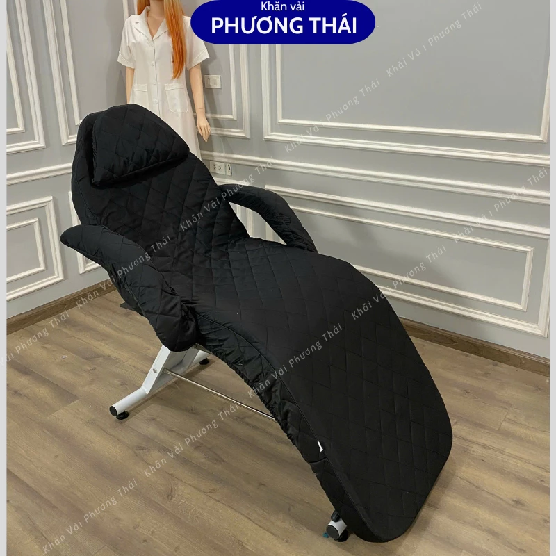 Ga giường tiêm, ga giường phun xăm - bọc đệm, chất cotton trần trám