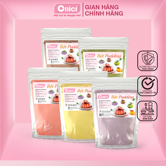 SET LÀM PUDDING TRỨNG, DÂU, SOCOLA, MÔN,MATCHA