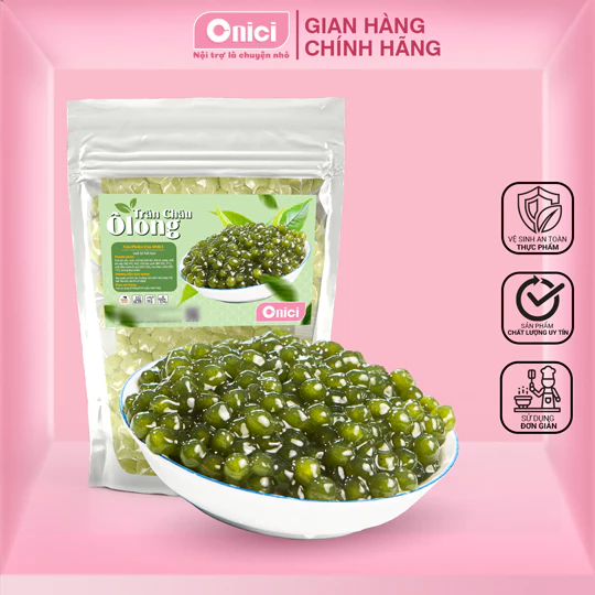 Trân châu olong Bếp Của Mẹ Onici topping trà sữa 200gr - 400gr
