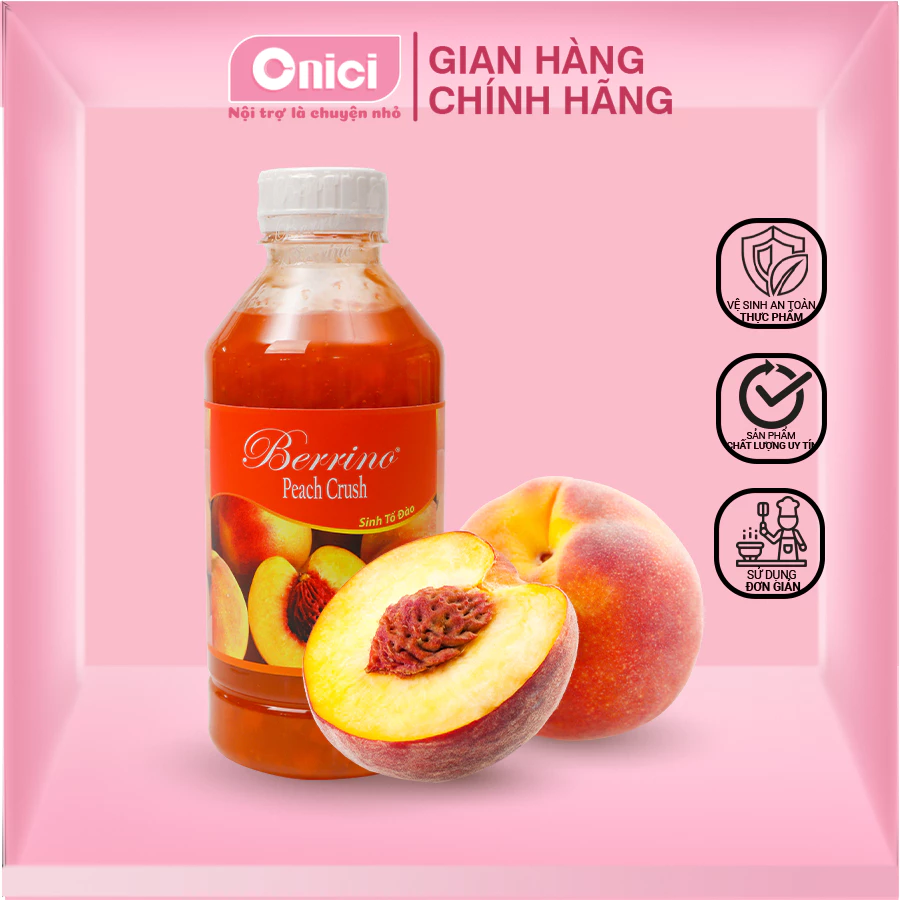 Sinh Tố Berino Đào Chai 1 Lít BẾP CỦA MẸ - ONICI
