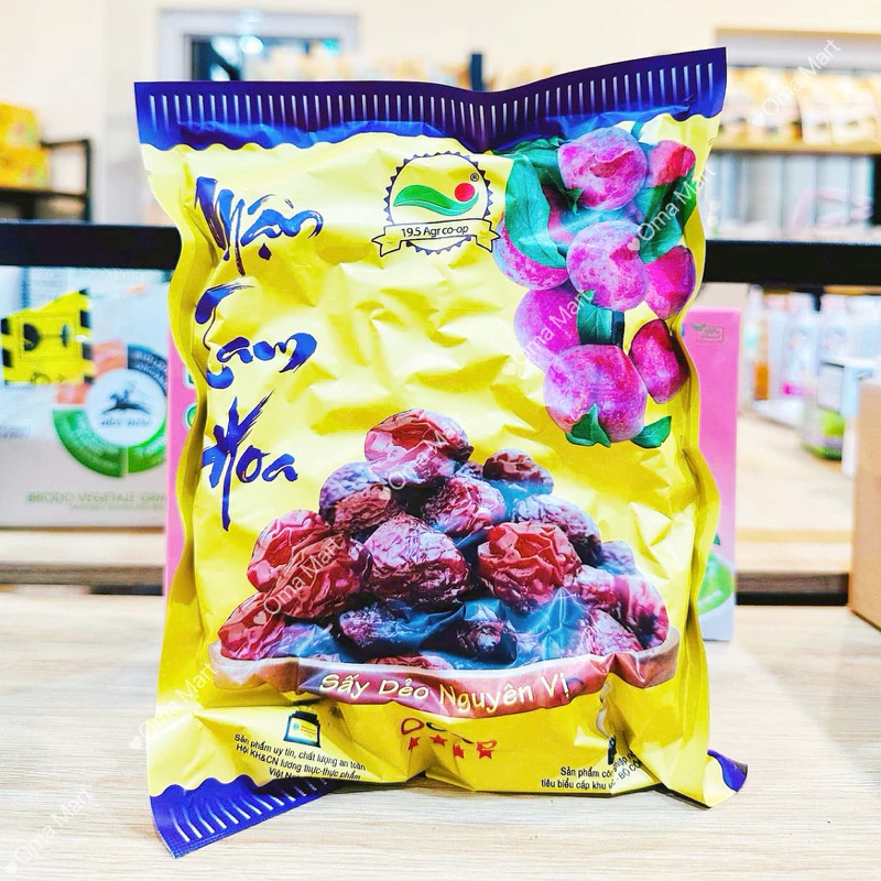 Mận sấy dẻo Tam Hoa Mộc Châu  nguyên quả gói 500g