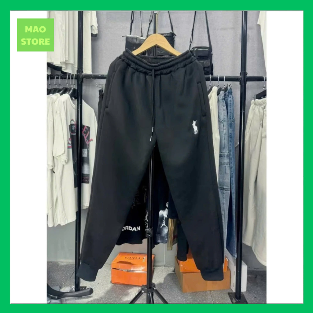 Quần Jogger Nam Nữ Thêu Ngựa Chất Nỉ Bông. Quần Dài Hot Dành Cho Anh Em Boy Phố Đi Chơi 2025 Hàng QC HOTTREND=