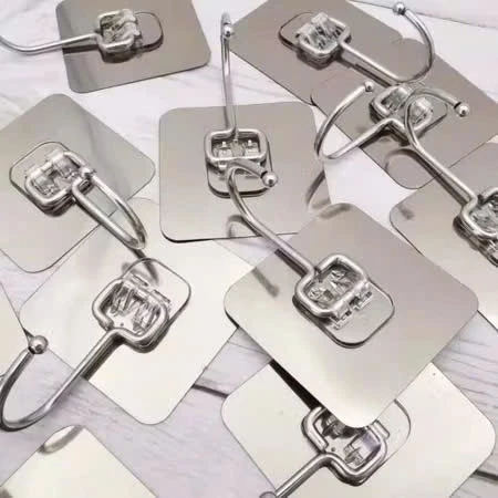 SET 100 CHIẾC Móc Dán Tường Inox 304, Móc Treo Đồ Đa Năng Tiện Ích
