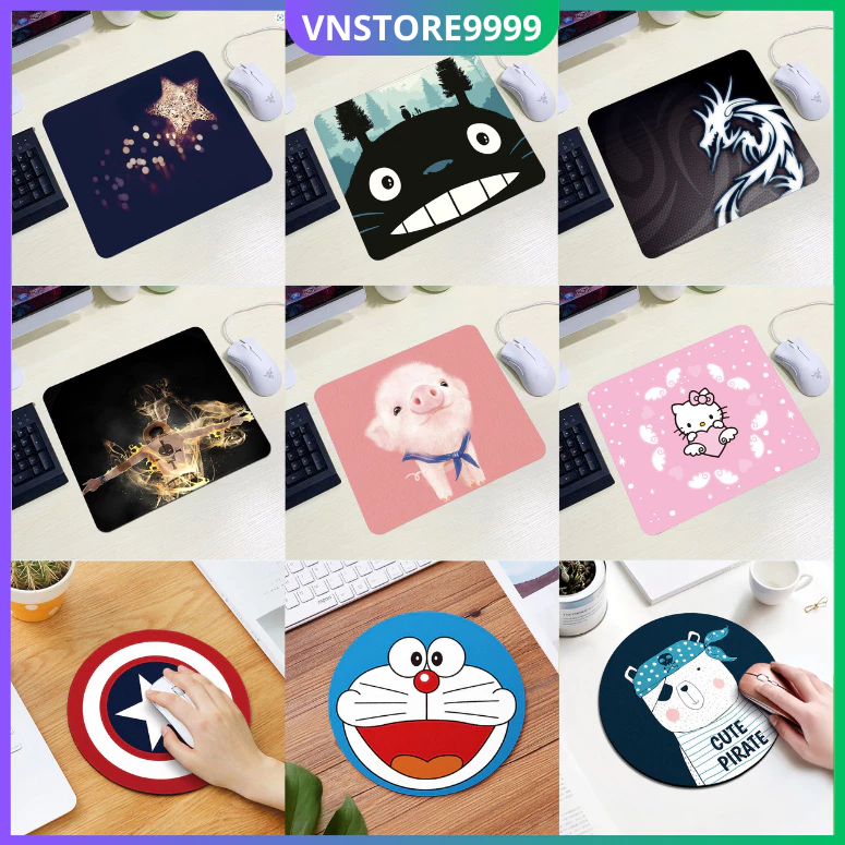 Lót chuột anime 20x20 và 21x26 full 50 mẫu pad chuột giá rẻ siêu dễ thương VN8