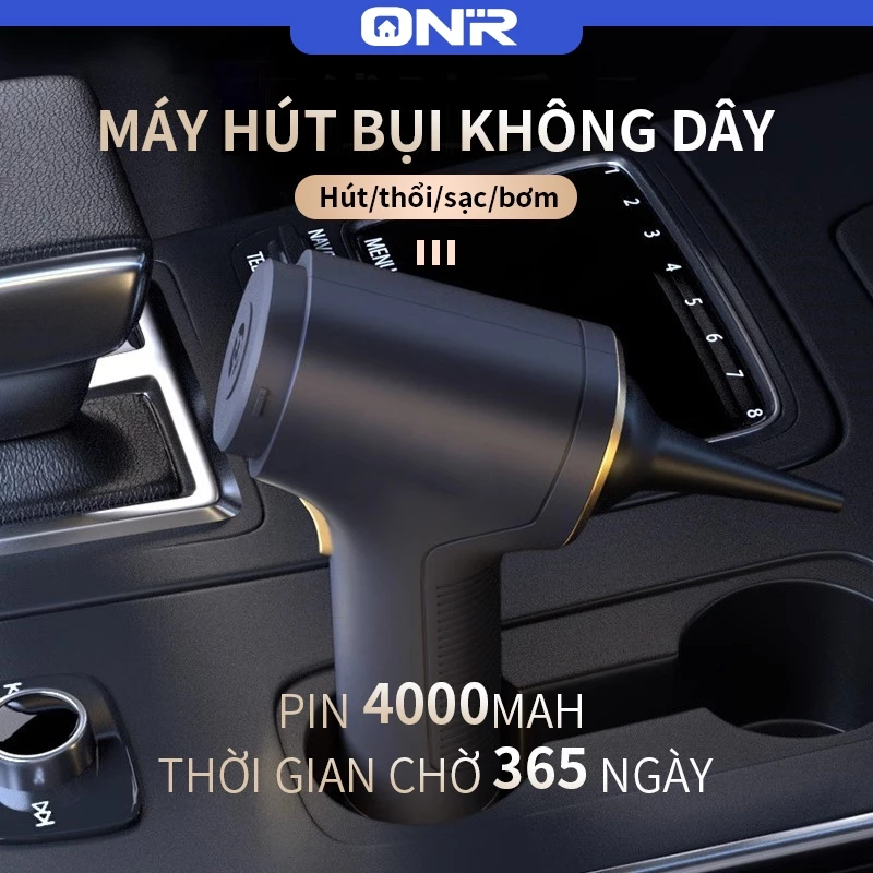 ONR-Máy Hút Bụi Xe Hơi, Đa Chức Năng, 6 Cách Kết Hợp, Hút Và Thổi, 8000 Pa Hút Lực