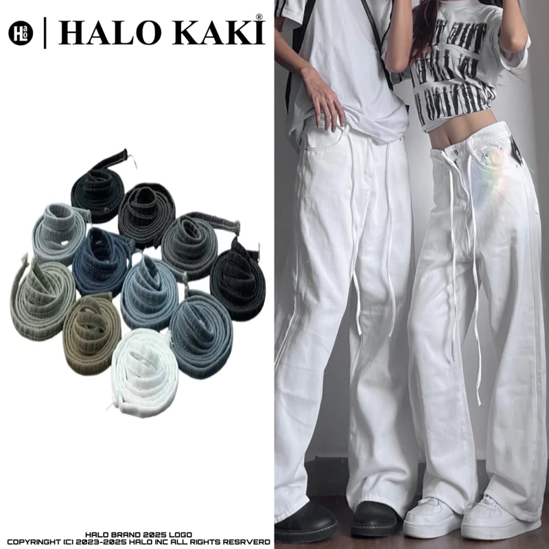 SƠI DÂY THỪNG NHIỀU MÀU - Thắt lưng dây thừng phối nhiều màu phụ kiện đính kèm quần jeans