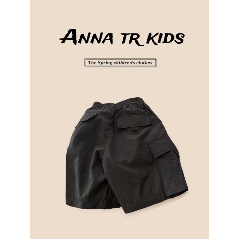 ( Ảnh Thật ) [ 13 -34Kg ] 5138 Quần Short kaki túi hộp Bé Trai, Bé Gái Trẻ Em