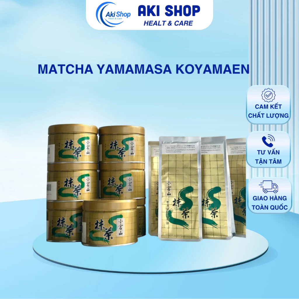 (Size Lớn )Matcha Hãng Yamamasa Koyamaen - Trà Xanh Thương Hạng Nhật Bản