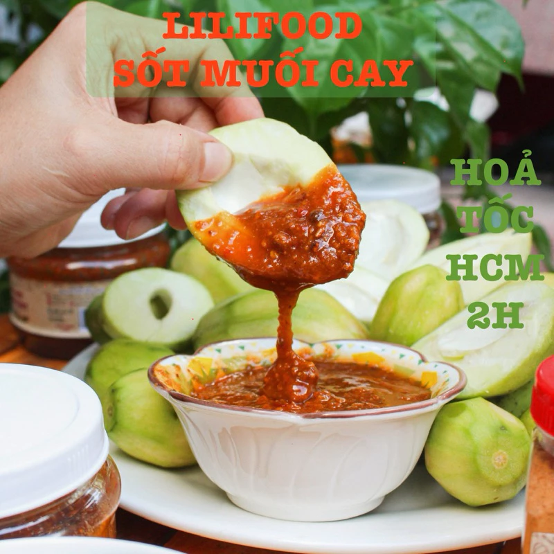 [SỐT MUỐI] - Sốt Muối Siêu Cay Siêu Thơm Ăn Kèm Bánh Tráng, Chấm Trái Cây, Hải Sản - Lilifood