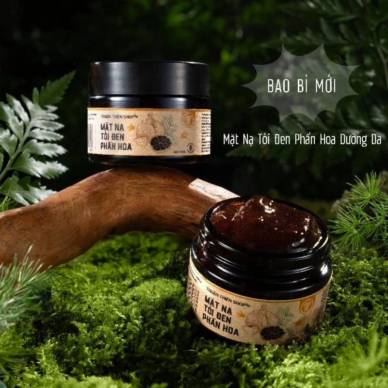 Mặt nạ tỏi đen phấn hoa dưỡng da thuận thiên