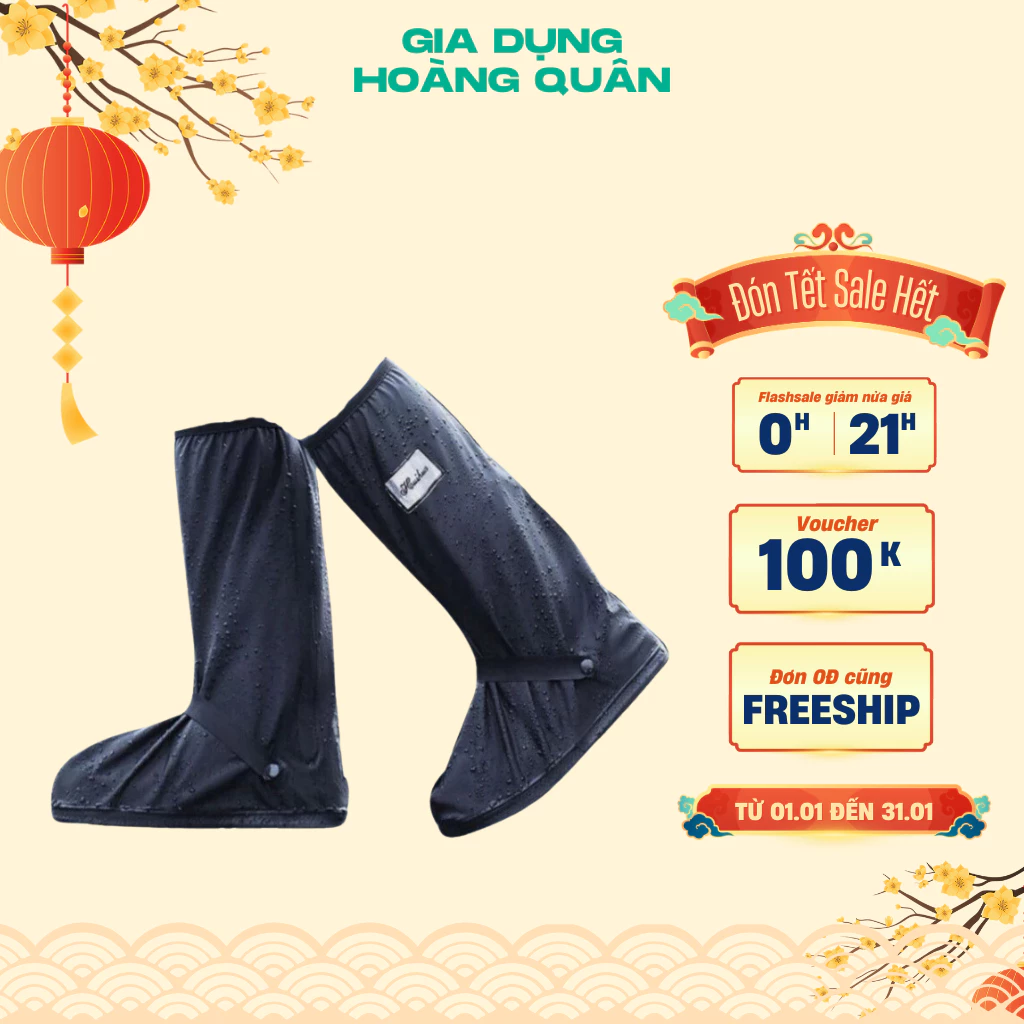 Ủng Đi Mưa DIDOOGLT Cao Cấp Chất Liệu Dày Dặn Chống Thấm Nước, Trơn Trượt