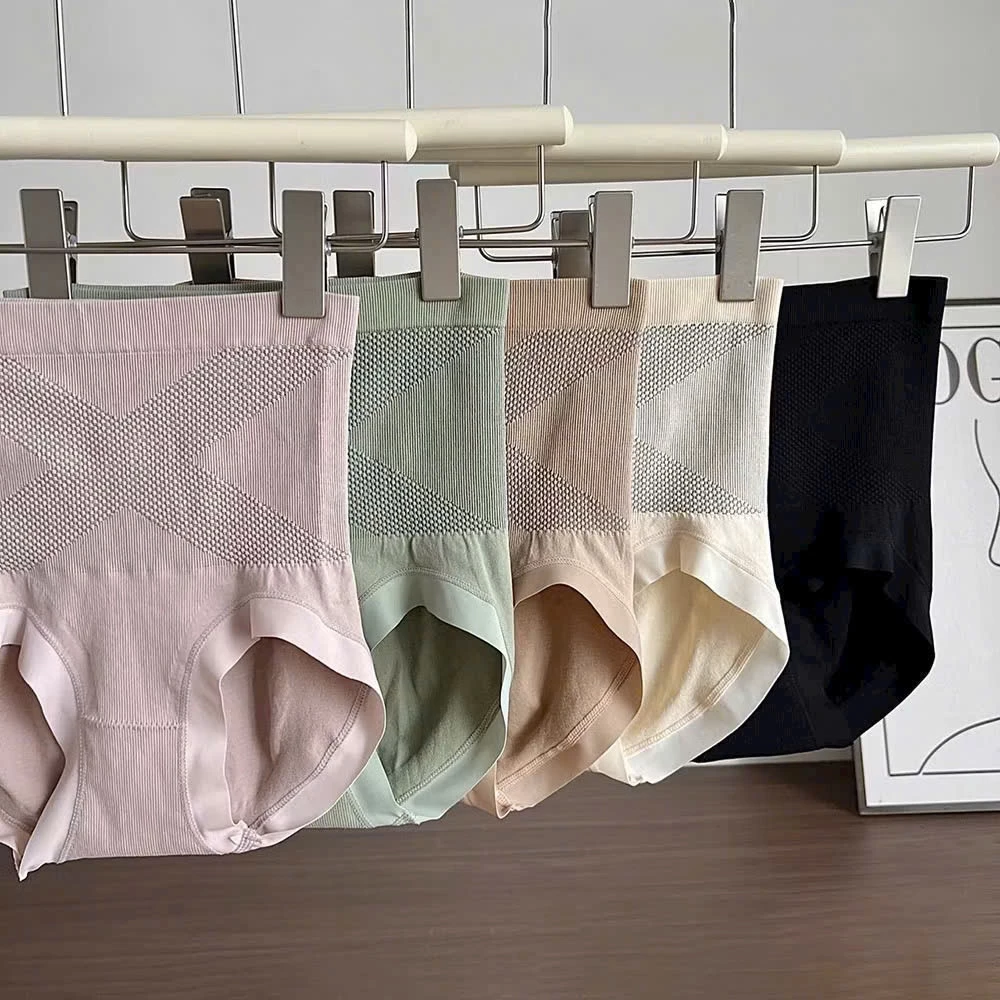 Sét 5-10 quần lót Nữ cottong cạp cao Chữ X, co giãn 4 chiều, ôm gen bụng, đáy 2 lớp kháng khuẩn