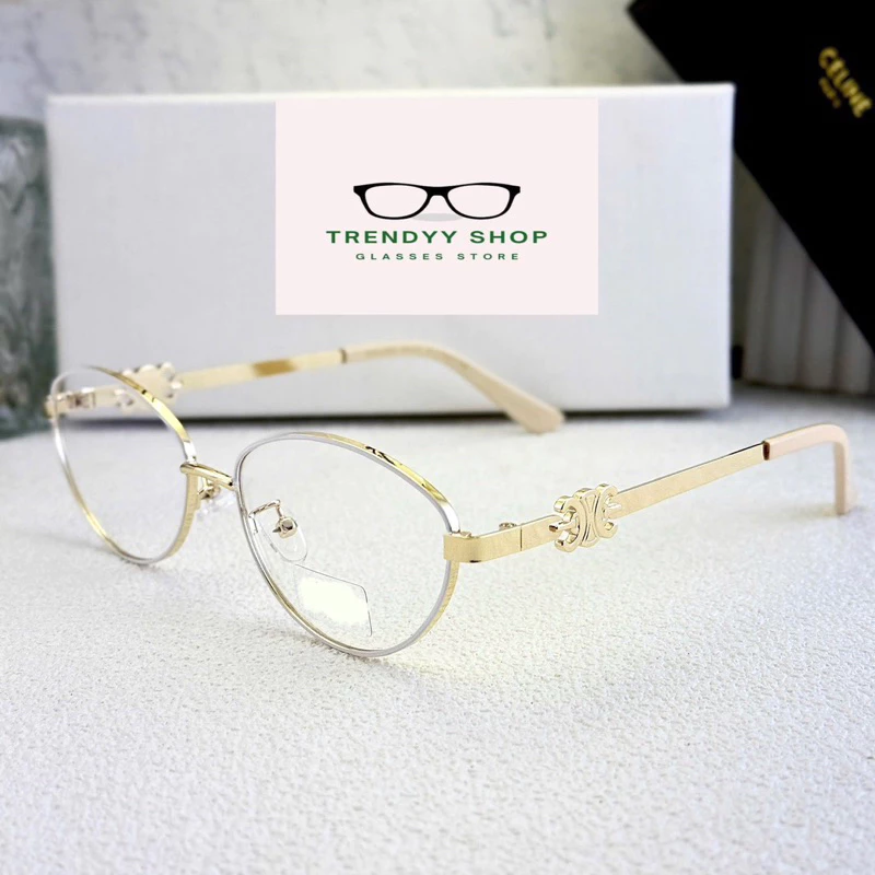 Gọng Kính cận thời trang Kiểu dáng Oval kính thời trang 0240