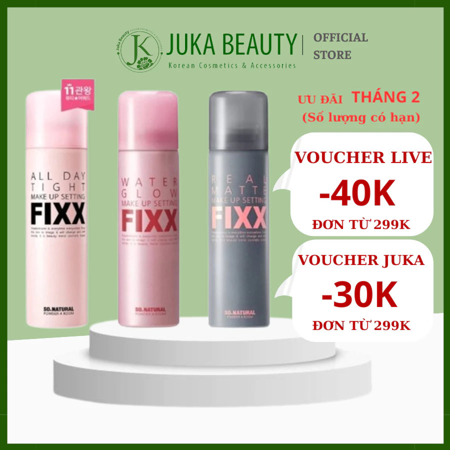 Xịt khóa nền Make Up So Natural All Day Tight Make Up Setting Fixx