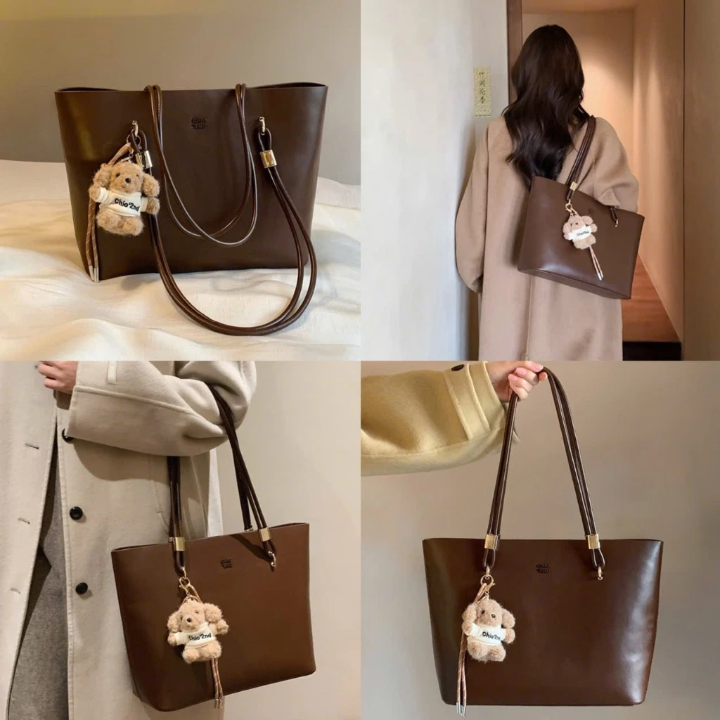 Túi nữ Túi tote công sở size 32 tặng kèm Gấu đựng vừa A4, Laptop đi học đi làm thời trang K0602#