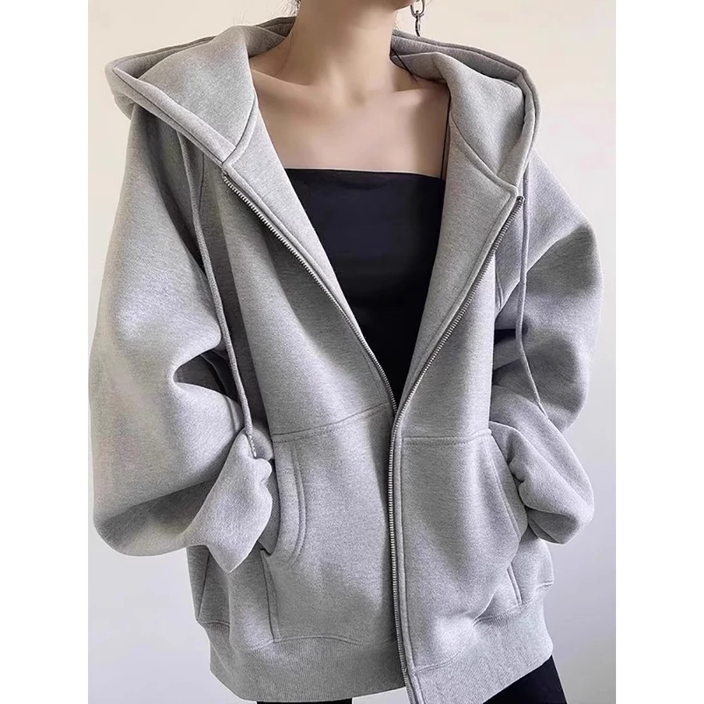 ÁO KHOÁC NỈ TRƠN FORM RỘNG NÓN TO CHỐNG NẮNG TỐT 3 MÀU BASIC DỄ MẶC PHỐI ĐỒ PHÙ HỢP THỜI TRANG