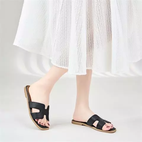 Dép Nữ MWC 8521 - Dép Nữ Quai Chữ H Vân Da Nổi Bật Thời Trang Đế Bệt Dễ Mang Siêu Bền