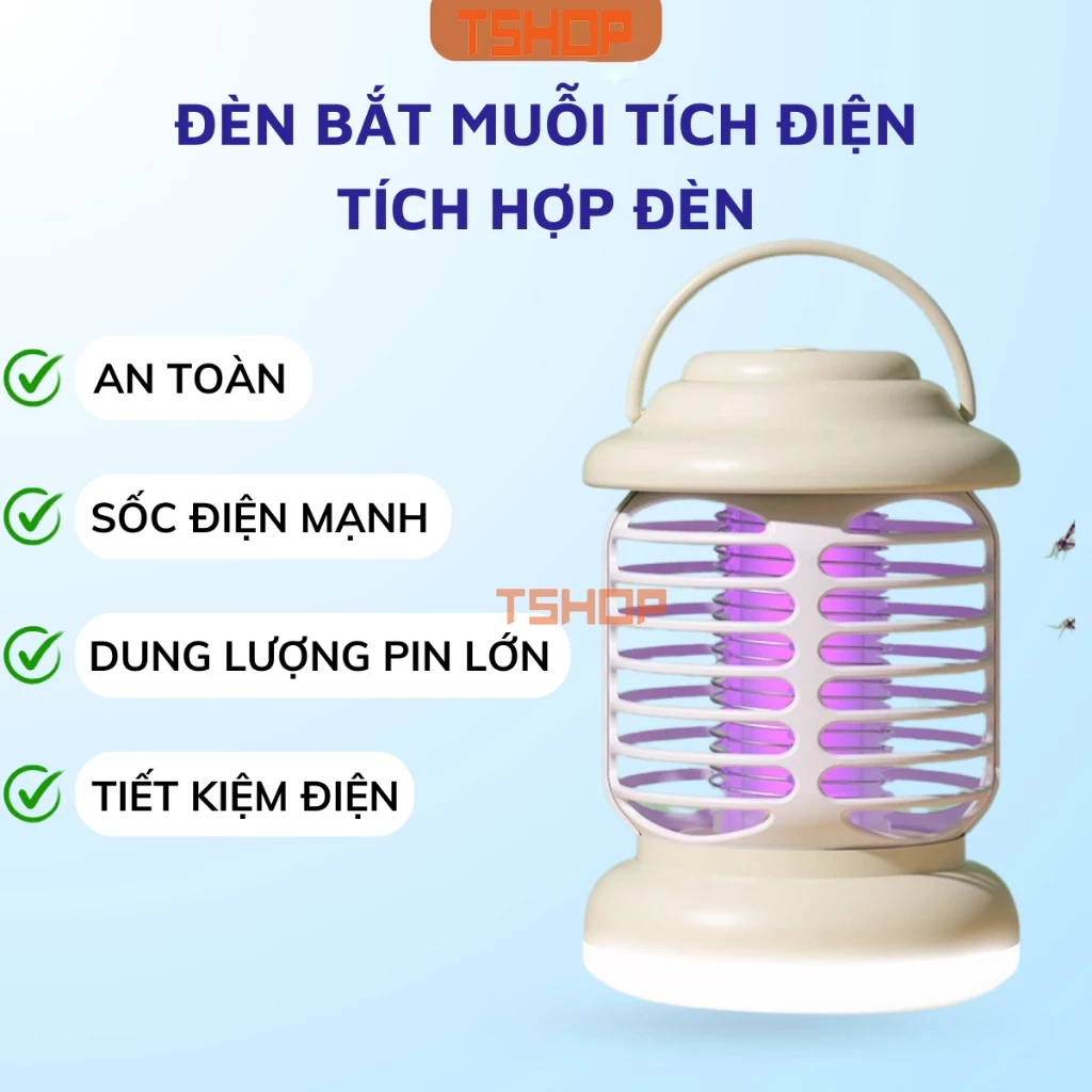 Đèn bắt muỗi Uv Tshop - Máy bắt muỗi sử dụng quạt và ánh sáng Uv mẫu mới nhất Tshop