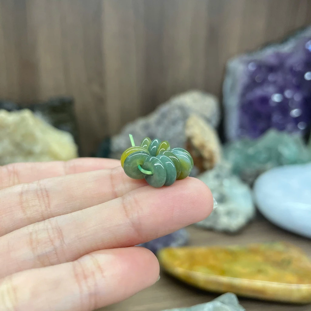 Set 10 đồng điếu từ đá màu lam đẹp mắt
