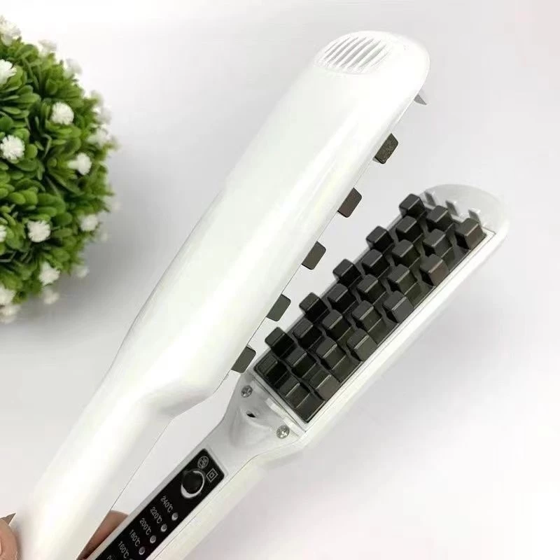 Máy dập xù bấm tóc phồng chân tóc vuông 2 in 1 kéo duỗi cao cấp 5 mức nhiệt hàng chính hãng