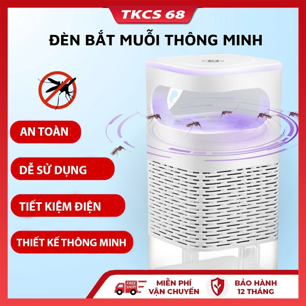 Đèn bắt muỗi máy bắt muỗi thông minh công nghệ cao,  kiêm đèn ngủ cổng sạc usb bảo hành 12 tháng đèn muỗi thông minh