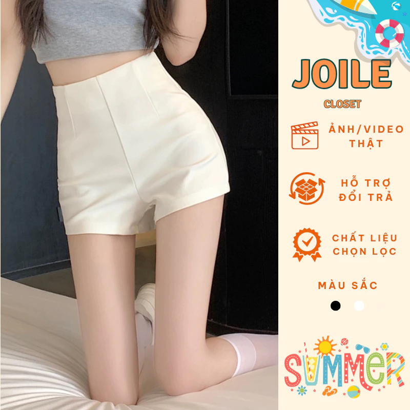 Quần Short Nữ Lưng Cao Khóa Sau Ôm Đùi Hack Dáng Chất Vải Umi Quần Đùi Nữ Dance Cạp Cao Đẹp m516