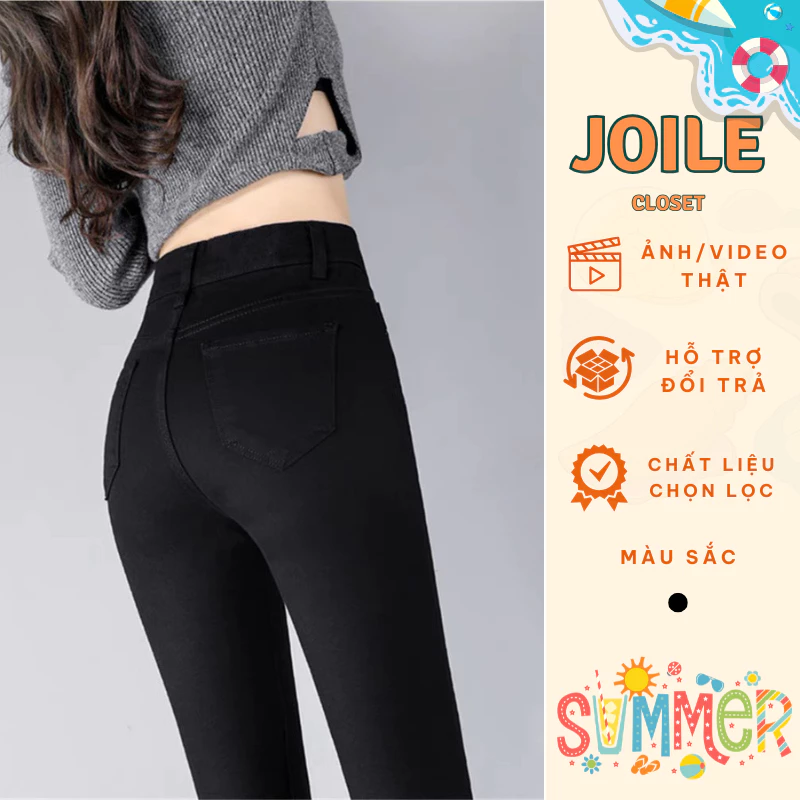 Quần Jean Nữ Ôm Dáng Lưng Cao, Chất Jean Co Giãn Chuẩn Xịn m888