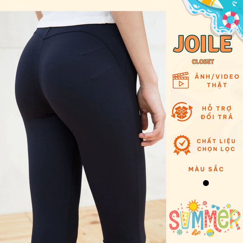 Quần legging dài, nâng mông cạp cao siêu hot siêu co giãn loại 1 Joile_Closet