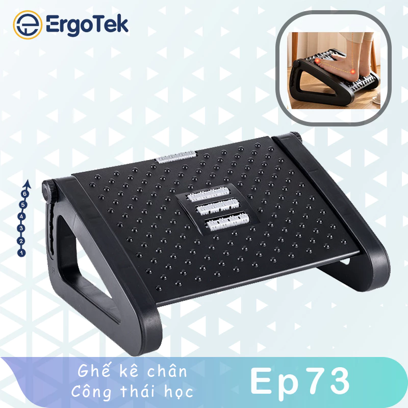 EP75 Ergotek #Ergonomic Footrest #Ghế kê chân công thái học #Ghế Gác Chân Công Thái Học #Ghế Kê Chân Văn Phòng