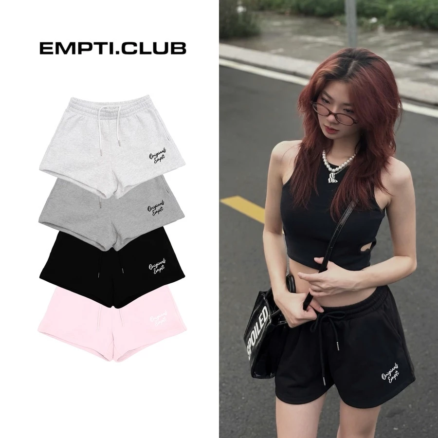 QUẦN SHORT NỈ NỮ THÊU EMPTI ORIGINALS QS-07