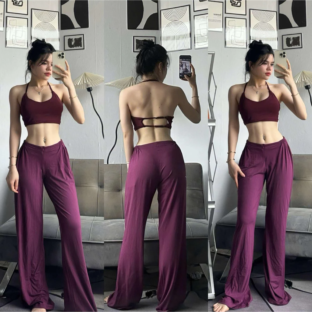 Quần Dài Dáng Suông Thể Thao Q19 Gym-Yoga-Aerobic ⚡️ Hàng xuất khẩu ⚡️