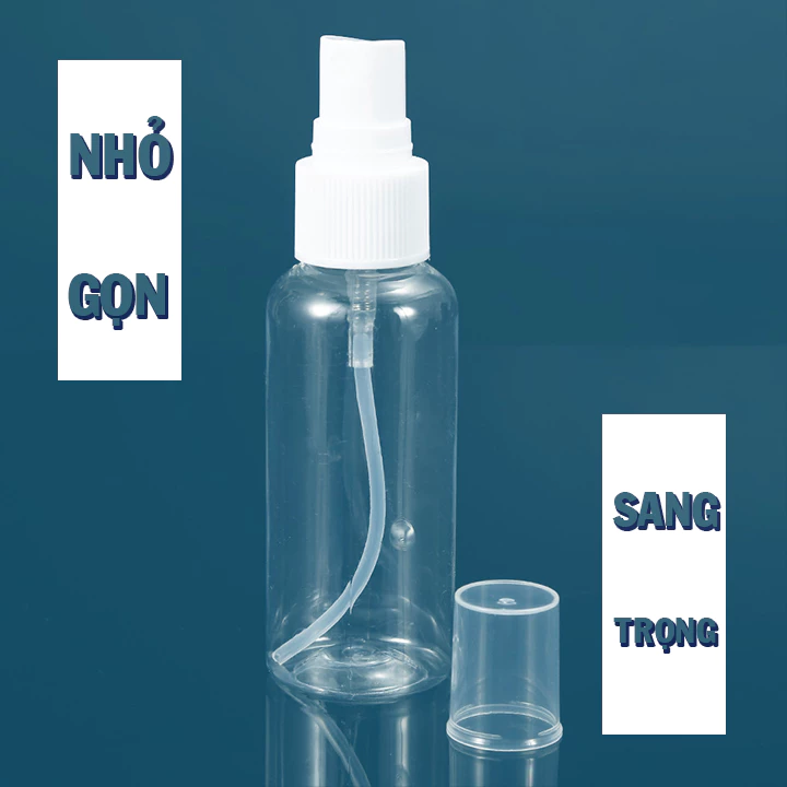 Lọ chiết mỹ phẩm, nước diệt khuẩn dạng xịt 100ml - Bình xịt khử khuẩn an toàn tiện dụng 00042