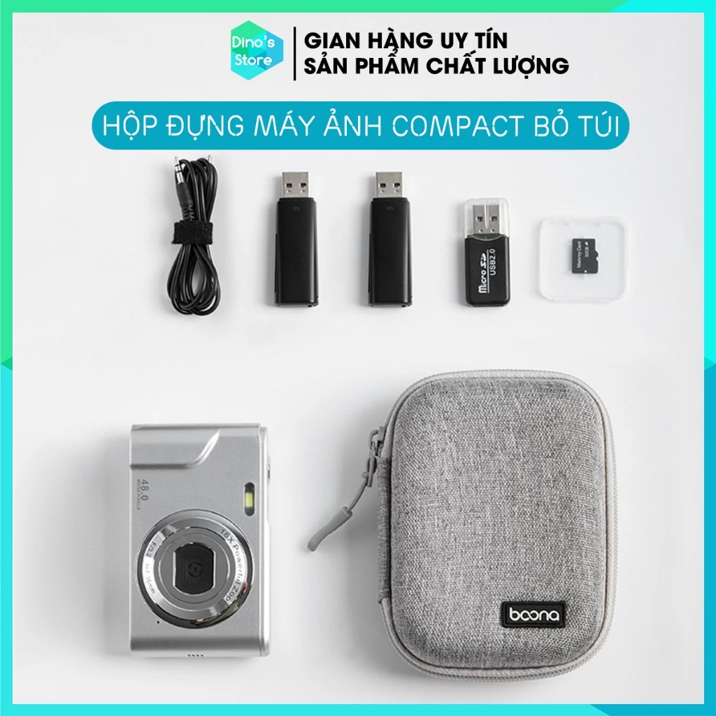 Hộp đựng chống sốc bảo vệ máy ảnh kỹ thuật số compact Boona F003 F004 DinoStore